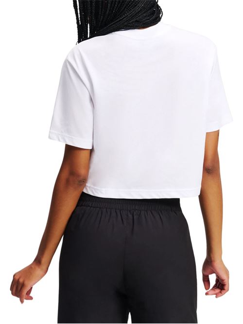 T-shirt donna bianca in cotone Karl Lagerfeld jeans | A2W17076100